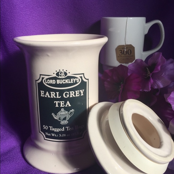 Vintage Earl Grey Collectible Ceramic Tea Jar - Picture 2 of 8